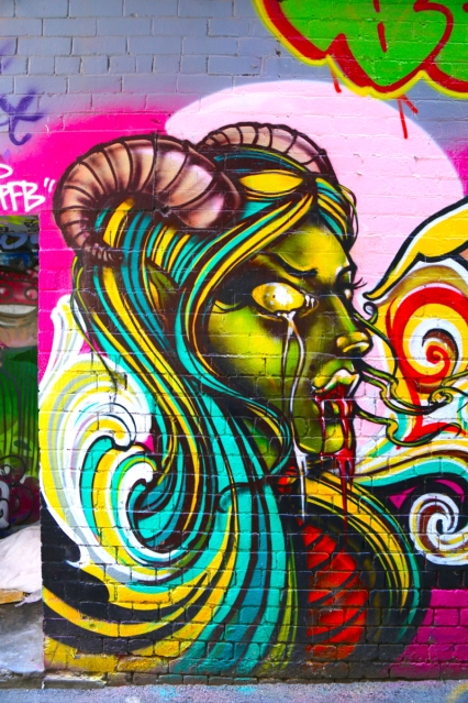 Inspirational Melbourne walking street-art tours of Melbourne with Hot & Delicious: Rocks The Planet